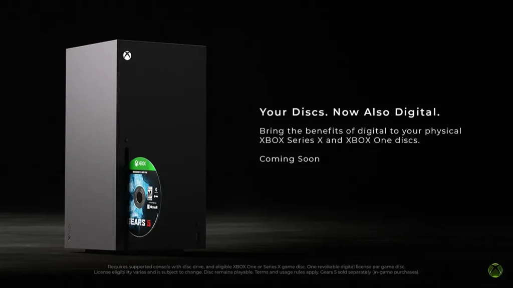 Xbox Introduces Disc-to-Digital Feature