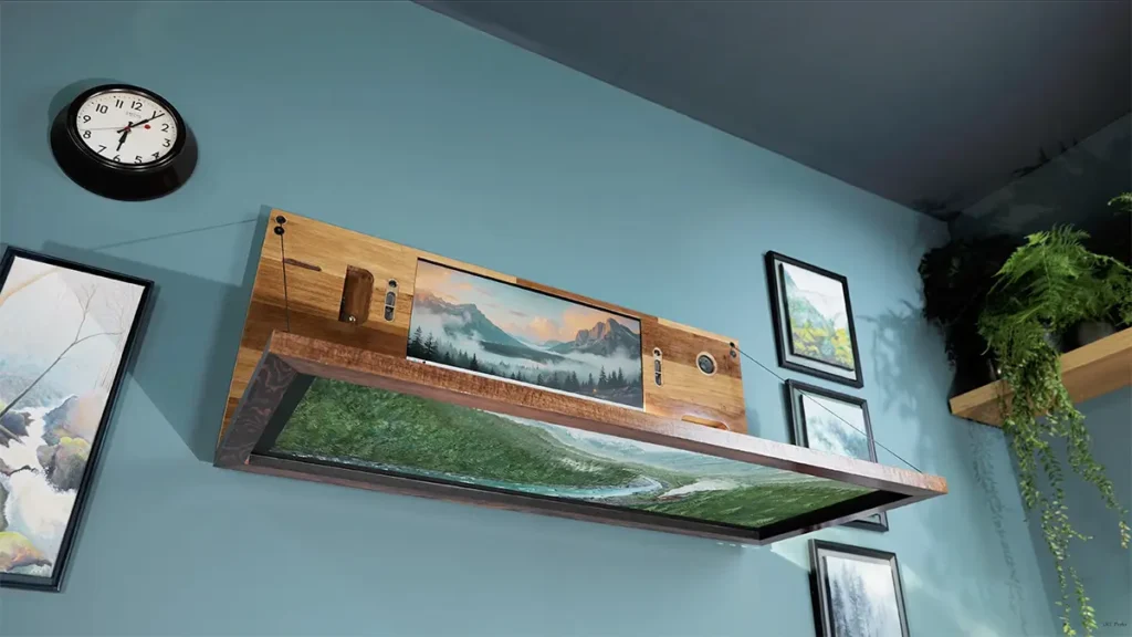 Picture Frame PC with Table Top by DIY Perks