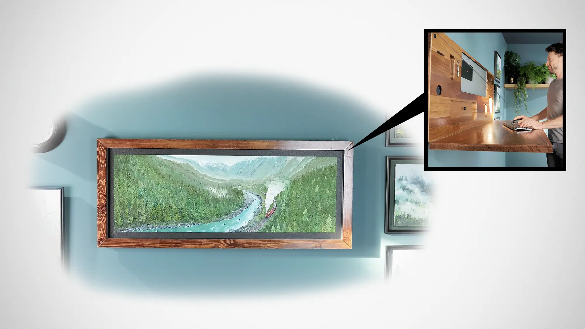 Picture Frame PC with Table Top by DIY Perks