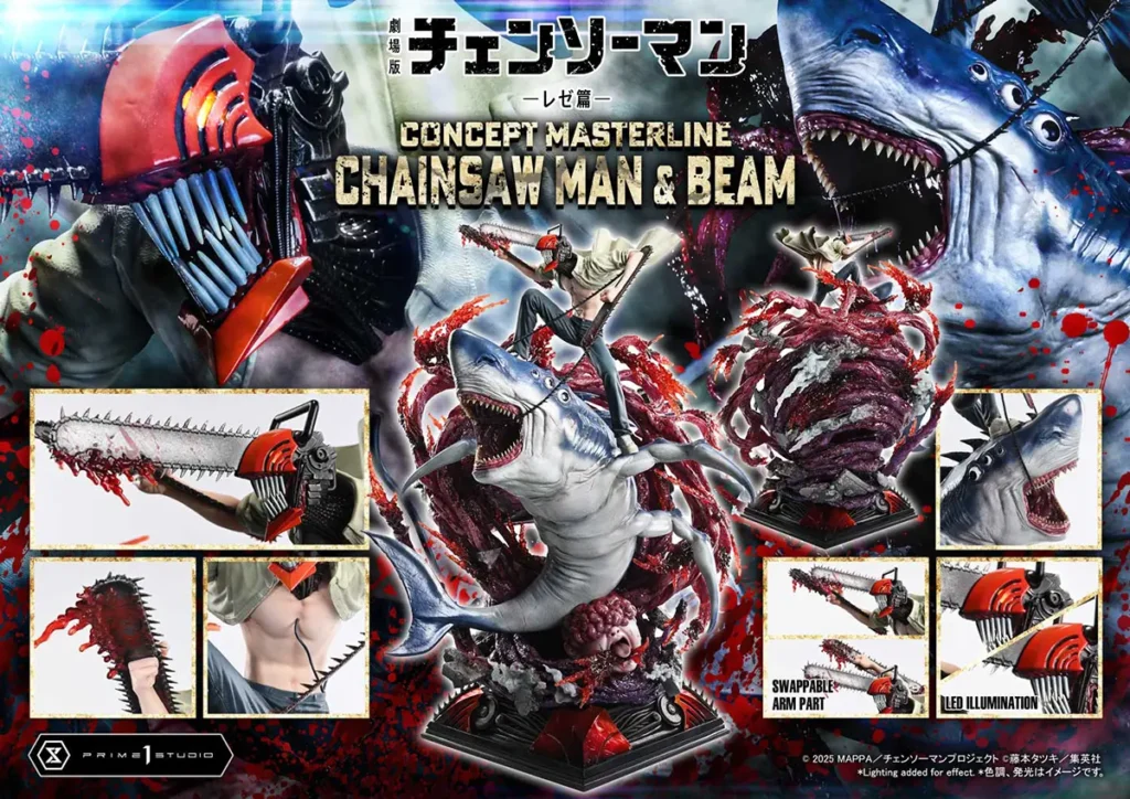 Prime 1 Studio Concept Masterline Series Chainsaw Man & Beam Statue