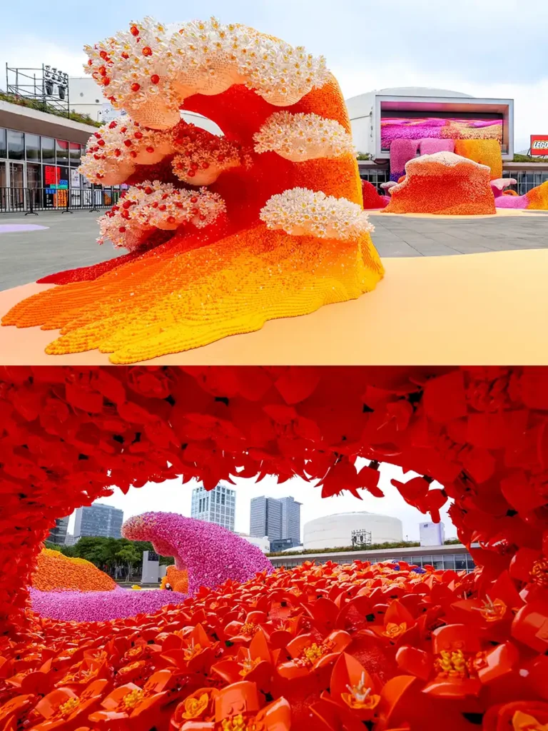 30-metre Wave of LEGO Botanicals Blooms