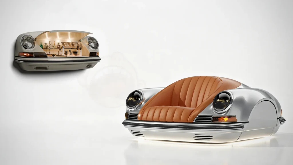 Arkadia-life Porsche Sofa & Wall Speaker