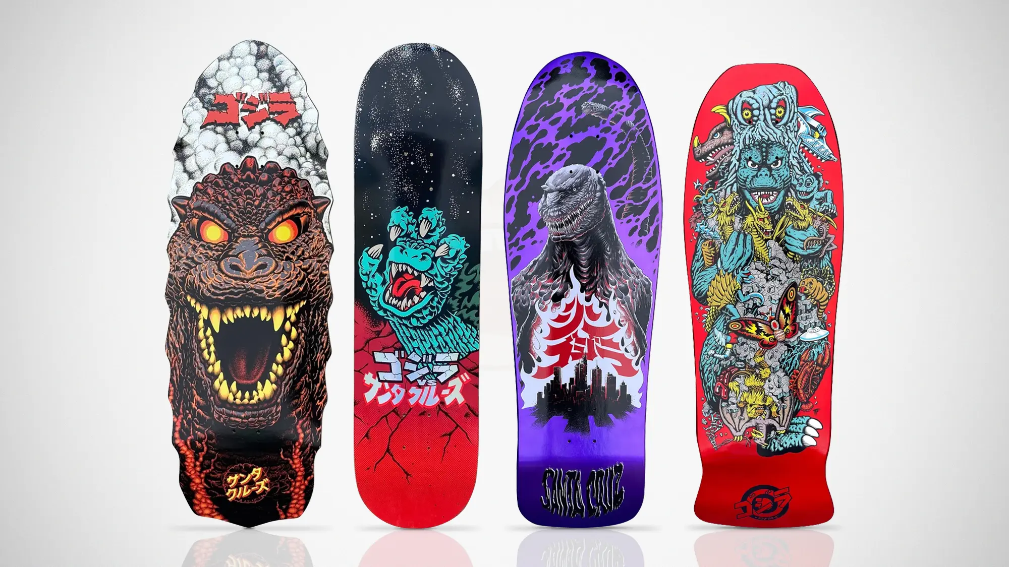Godzilla x Santa Cruz Skateboard Decks