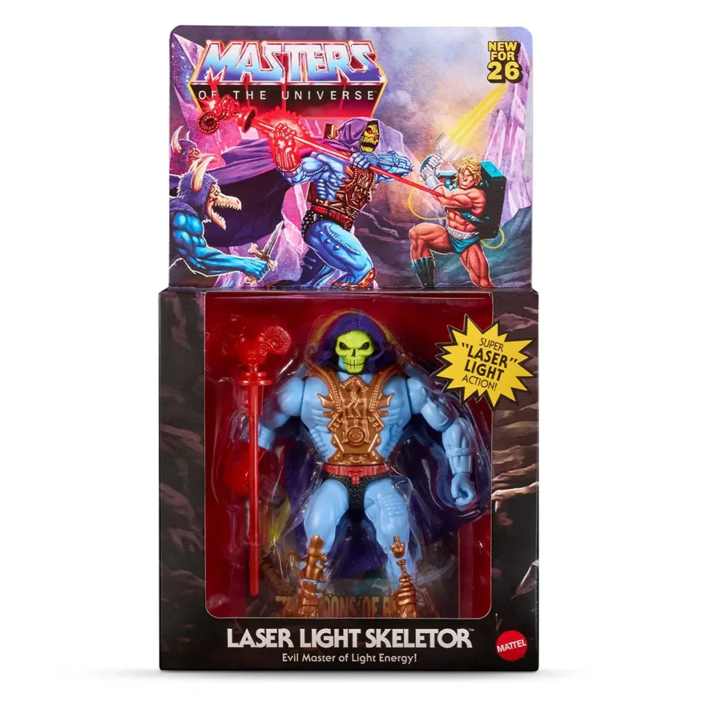Masters of the Universe Origins Deluxe Laser Light Skeletor
