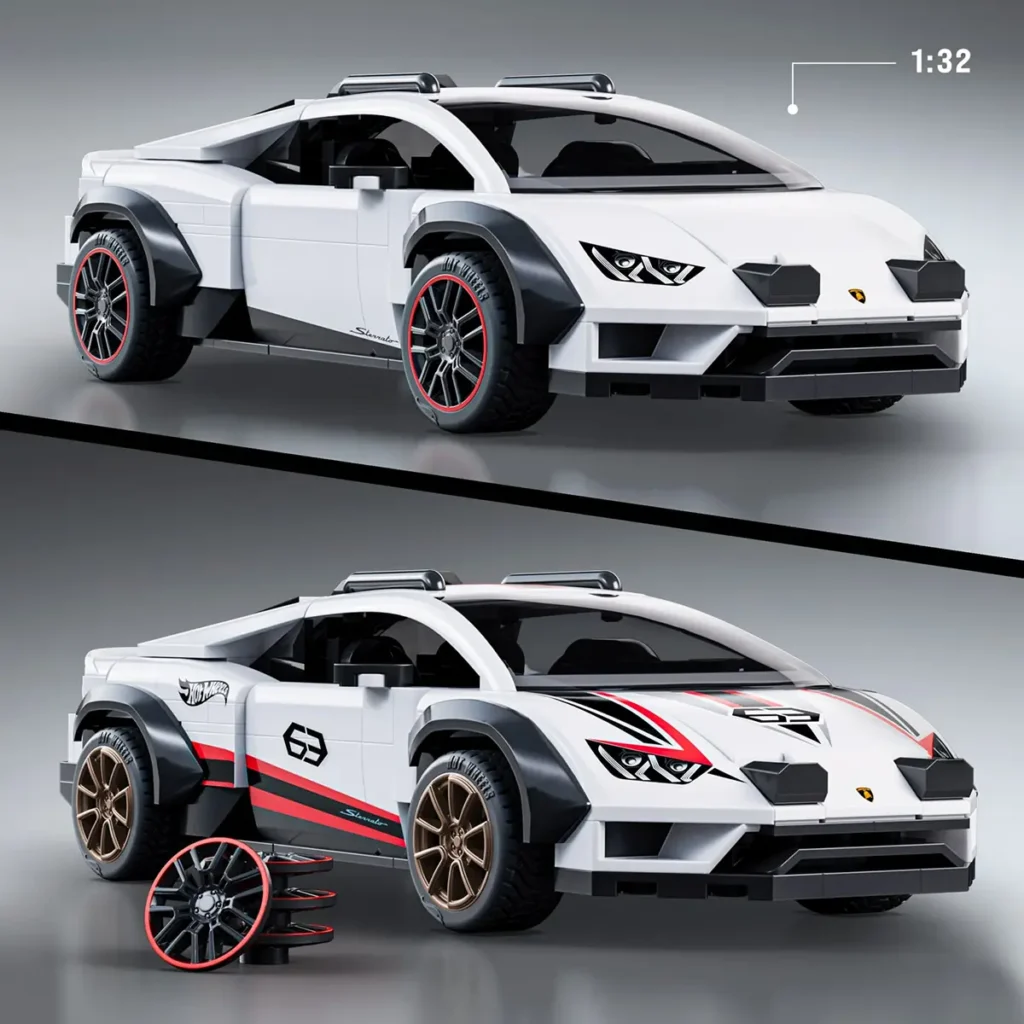 Mattel Brick Shop Hot Wheels Lamborghini Huracán Sterrato