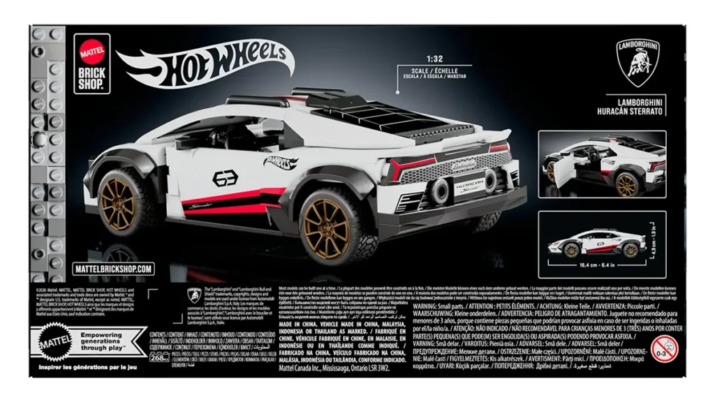 Mattel Brick Shop Hot Wheels Lamborghini Huracán Sterrato