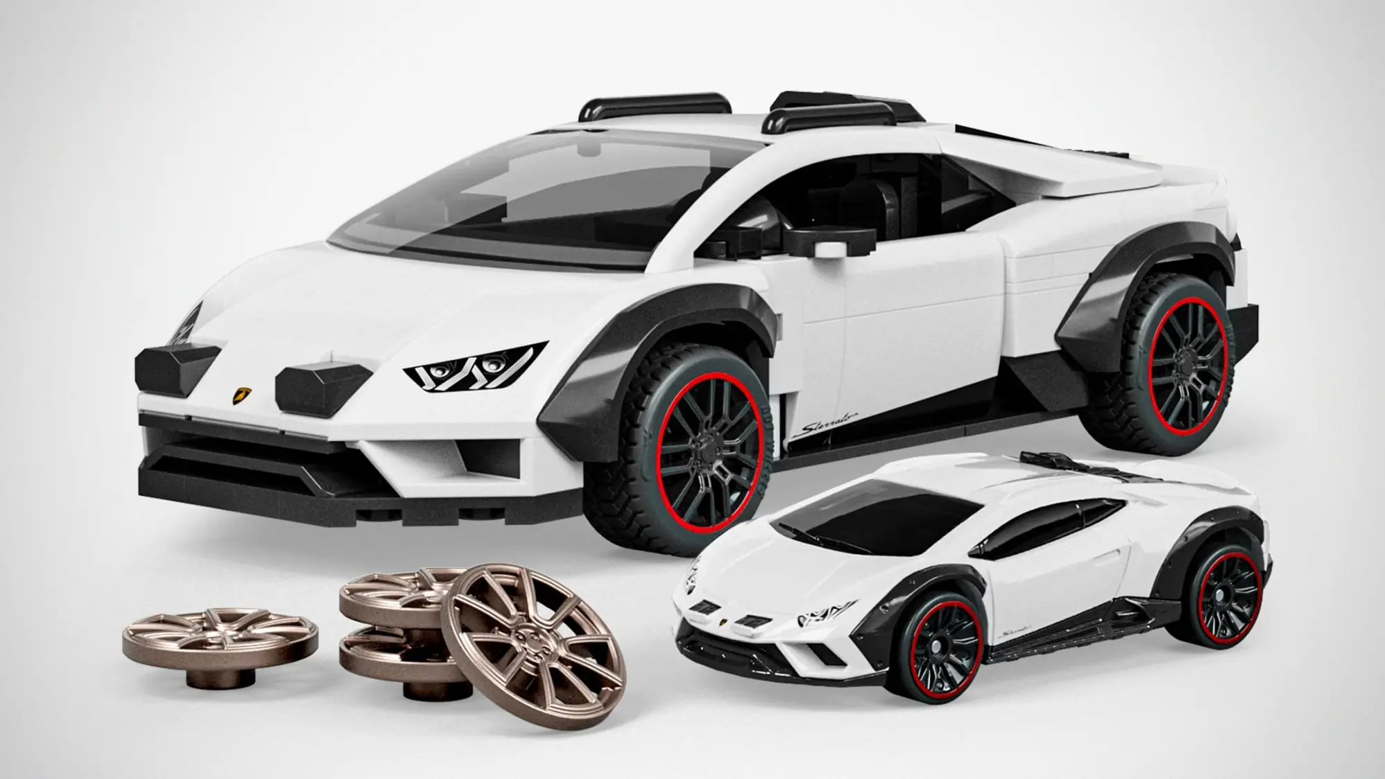 Mattel Brick Shop Hot Wheels Lamborghini Huracán Sterrato