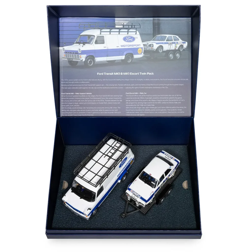 Scalextric .C4649A Ford Motorsport Transit and Escort Mk 1 Twin Car Set