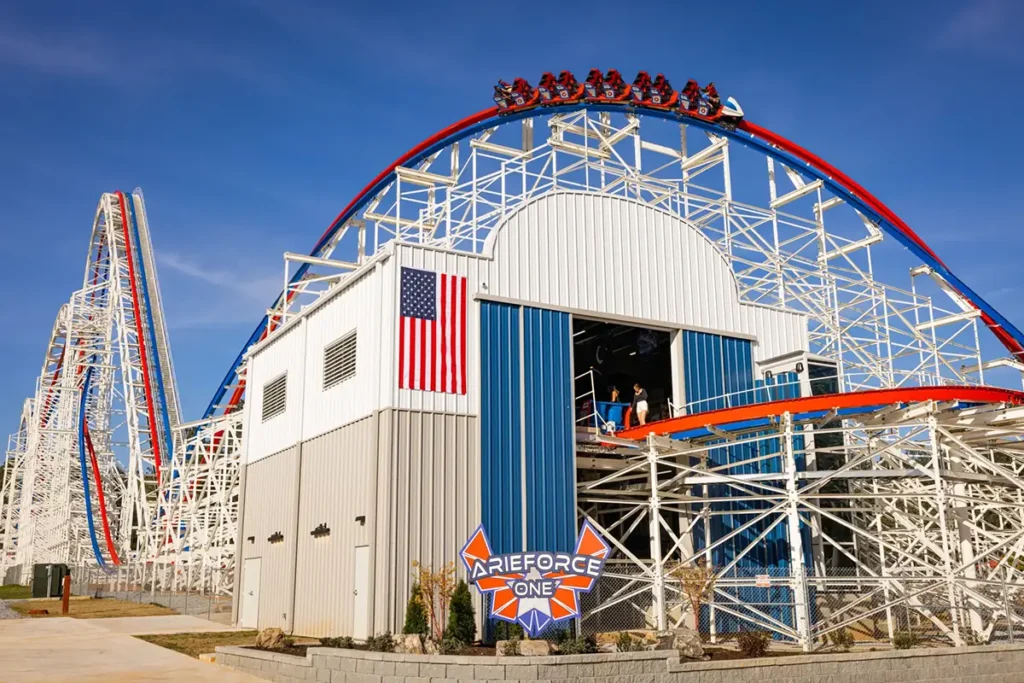 Six Flags ArieForce One Steel Roller Coaster