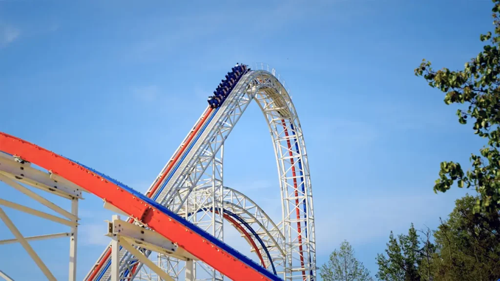 Six Flags ArieForce One Steel Roller Coaster