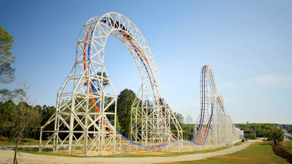Six Flags ArieForce One Steel Roller Coaster
