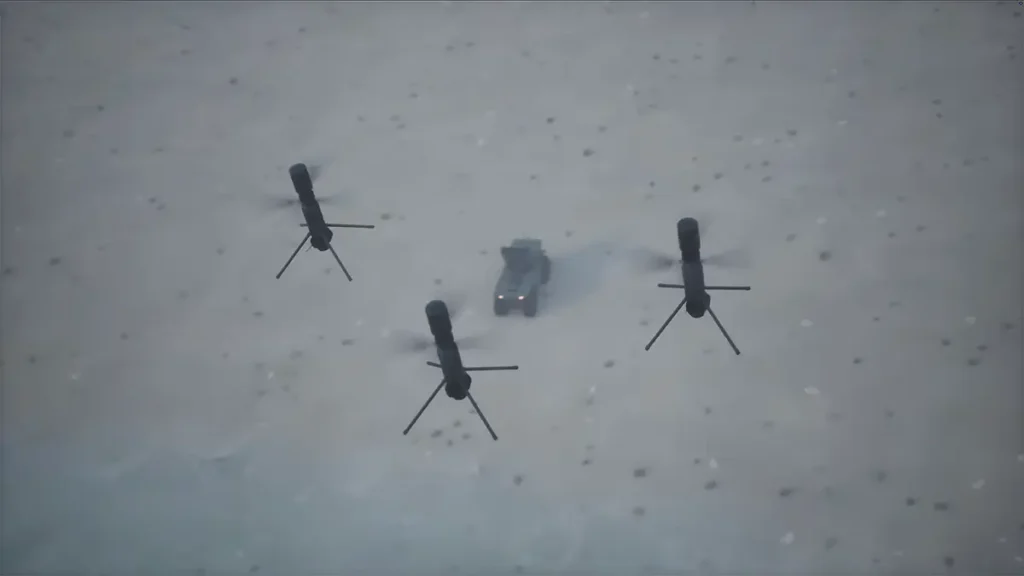 Textron Systems Damocles VTOL loitering munitions