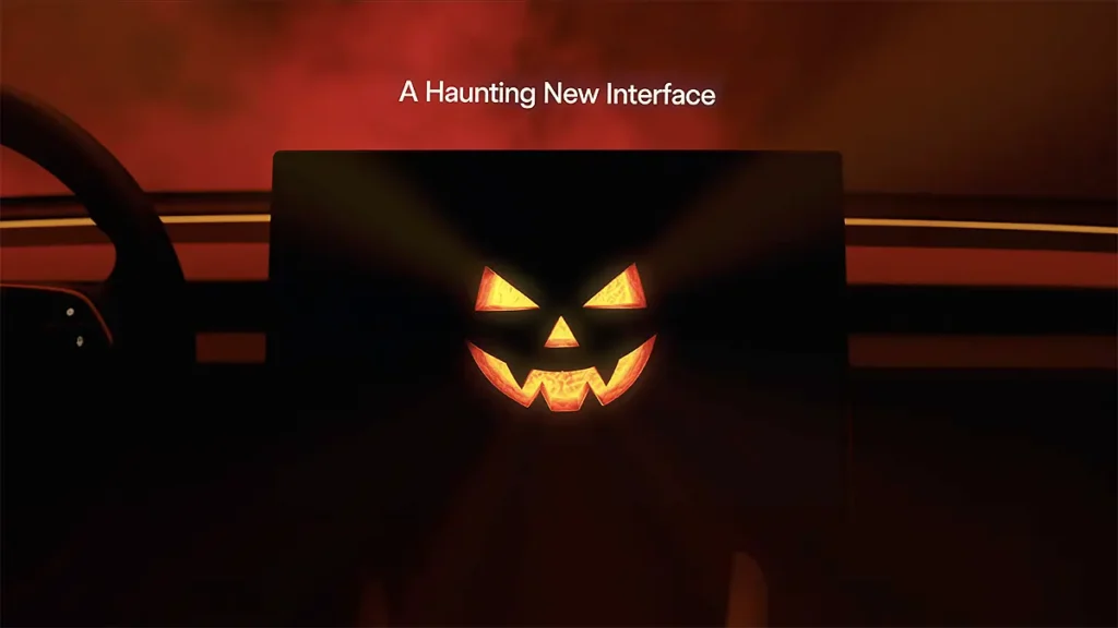 Trick or Treat Tesla Halloween Mode